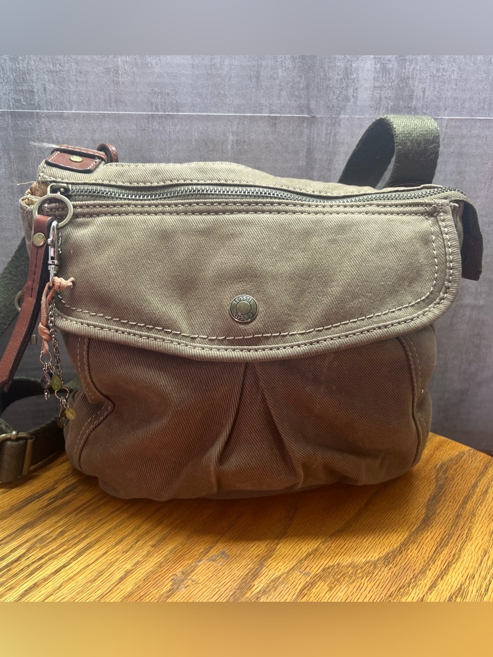Fossil olive green Crossbody bag